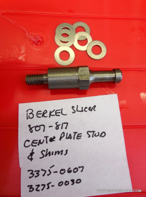 BERKEL 807-817 3375-0607 CENTER PLATE STUD WITH 3375-0030 SHIMMS